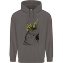 A Cockatoo Bird Mens 80% Cotton Hoodie Charcoal