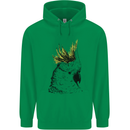 A Cockatoo Bird Mens 80% Cotton Hoodie Irish Green