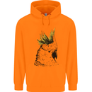 A Cockatoo Bird Mens 80% Cotton Hoodie Orange