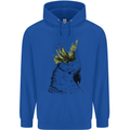 A Cockatoo Bird Mens 80% Cotton Hoodie Royal Blue