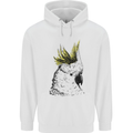 A Cockatoo Bird Mens 80% Cotton Hoodie White