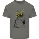 A Cockatoo Bird Mens Cotton T-Shirt Tee Top Charcoal