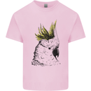 A Cockatoo Bird Mens Cotton T-Shirt Tee Top Light Pink