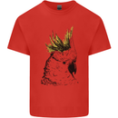 A Cockatoo Bird Mens Cotton T-Shirt Tee Top Red