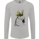 A Cockatoo Bird Mens Long Sleeve T-Shirt Sports Grey