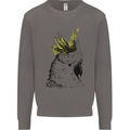 A Cockatoo Bird Mens Sweatshirt Jumper Charcoal