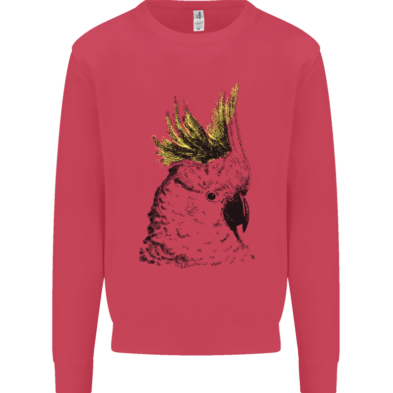 A Cockatoo Bird Mens Sweatshirt Jumper Heliconia