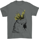 A Cockatoo Bird Mens T-Shirt 100% Cotton Charcoal