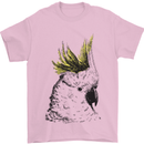 A Cockatoo Bird Mens T-Shirt 100% Cotton Light Pink