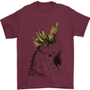 A Cockatoo Bird Mens T-Shirt 100% Cotton Maroon