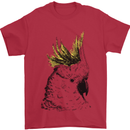 A Cockatoo Bird Mens T-Shirt 100% Cotton Red