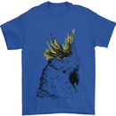 A Cockatoo Bird Mens T-Shirt 100% Cotton Royal Blue