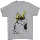 A Cockatoo Bird Mens T-Shirt 100% Cotton Sports Grey