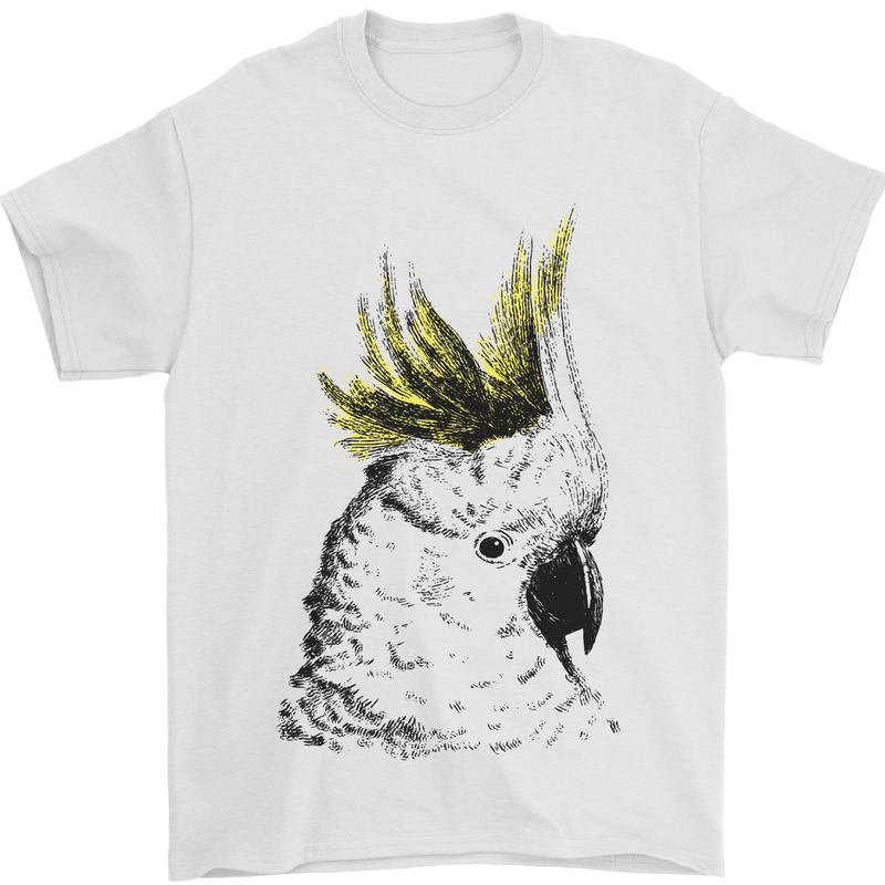 A Cockatoo Bird Mens T-Shirt 100% Cotton White