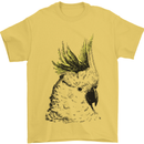 A Cockatoo Bird Mens T-Shirt 100% Cotton Yellow