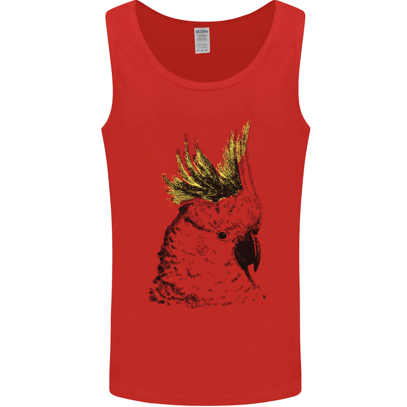 A Cockatoo Bird Mens Vest Tank Top Red