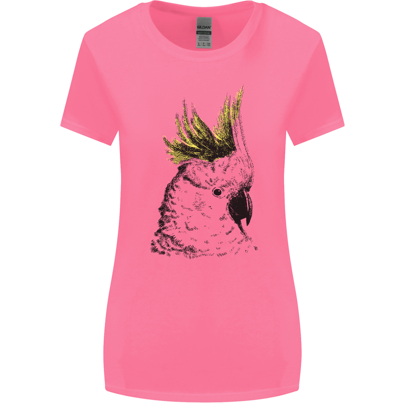 A Cockatoo Bird Womens Wider Cut T-Shirt Azalea