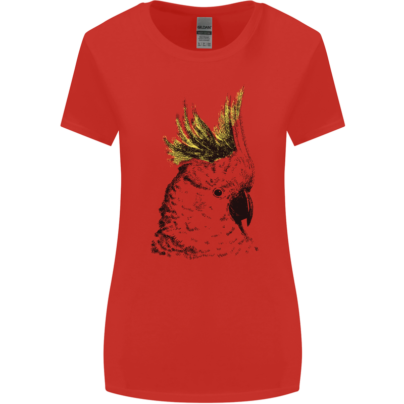 A Cockatoo Bird Womens Wider Cut T-Shirt Red