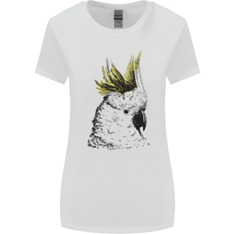 A Cockatoo Bird Womens Wider Cut T-Shirt White