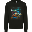 A Colourful Bale of Turtles Kids Sweatshirt Jumper Black