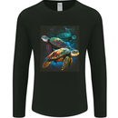 A Colourful Bale of Turtles Mens Long Sleeve T-Shirt Black