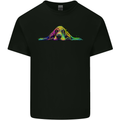 A Colourful Basset Hound Dog Kids T-Shirt Childrens Black