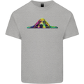 A Colourful Basset Hound Dog Kids T-Shirt Childrens Sports Grey