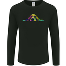 A Colourful Basset Hound Dog Mens Long Sleeve T-Shirt Black