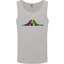 A Colourful Basset Hound Dog Mens Vest Tank Top Sports Grey