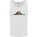 A Colourful Basset Hound Dog Mens Vest Tank Top White