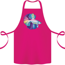 A Colourful Bettafish Aquarium Cotton Apron 100% Organic Pink