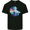 A Colourful Bettafish Aquarium Kids T-Shirt Childrens Black