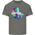 A Colourful Bettafish Aquarium Kids T-Shirt Childrens Charcoal