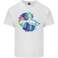 A Colourful Bettafish Aquarium Kids T-Shirt Childrens White
