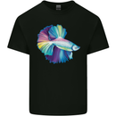 A Colourful Bettafish Aquarium Mens Cotton T-Shirt Tee Top Black