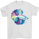 A Colourful Bettafish Aquarium Mens T-Shirt 100% Cotton White