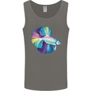A Colourful Bettafish Aquarium Mens Vest Tank Top Charcoal