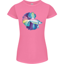 A Colourful Bettafish Aquarium Womens Petite Cut T-Shirt Azalea