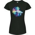 A Colourful Bettafish Aquarium Womens Petite Cut T-Shirt Black