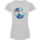 A Colourful Bettafish Aquarium Womens Petite Cut T-Shirt Sports Grey