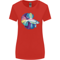A Colourful Bettafish Aquarium Womens Wider Cut T-Shirt Red