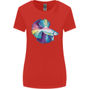 A Colourful Bettafish Aquarium Womens Wider Cut T-Shirt Red