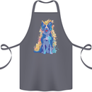 A Colourful Border Collie Dog Cotton Apron 100% Organic Steel