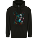 A Colourful Boston Terrier Dog Childrens Kids Hoodie Black