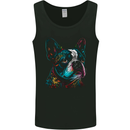 A Colourful Boston Terrier Dog Mens Vest Tank Top Black