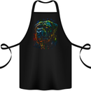 A Colourful Cane Corso Dog Cotton Apron 100% Organic Black