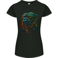 A Colourful Cane Corso Dog Womens Petite Cut T-Shirt Black