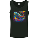 A Colourful Fantasy Whale Mens Vest Tank Top Black
