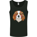 A Colourful King Charles Spaniel Dog Mens Vest Tank Top Black