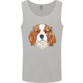 A Colourful King Charles Spaniel Dog Mens Vest Tank Top Sports Grey